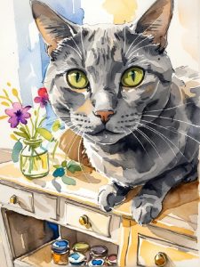 Custom Pet Portrait Watercolour