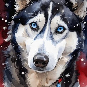 Christmas Dog Portrait