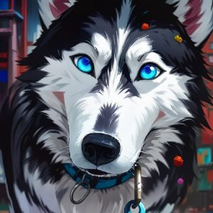 Cartoon pet portrait