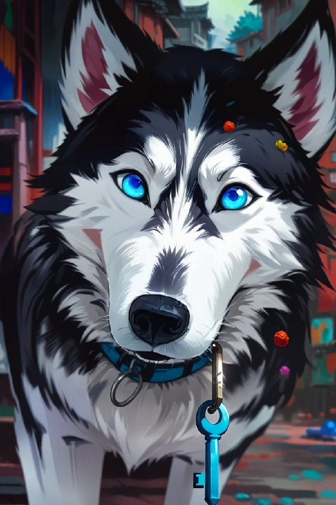 Cartoon pet portrait